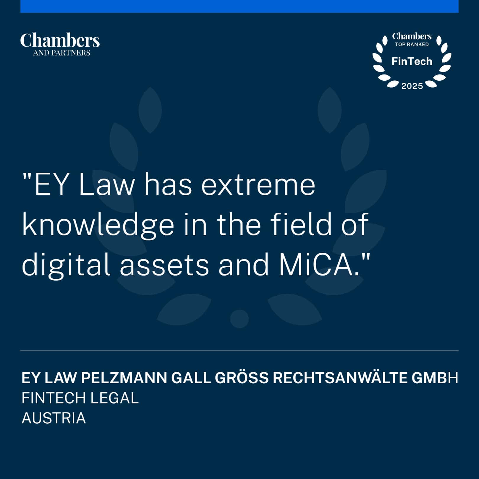 Chambers Quotes - EY Law FinTech Austria 2025